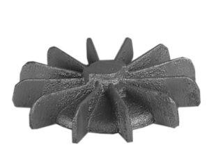 Front view of 3-7/8 inch OD Fan from Jenkins Electric