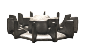 Side/head-on view of the Top view of the 10-1/2 inch OD Fan from Jenkins Electric