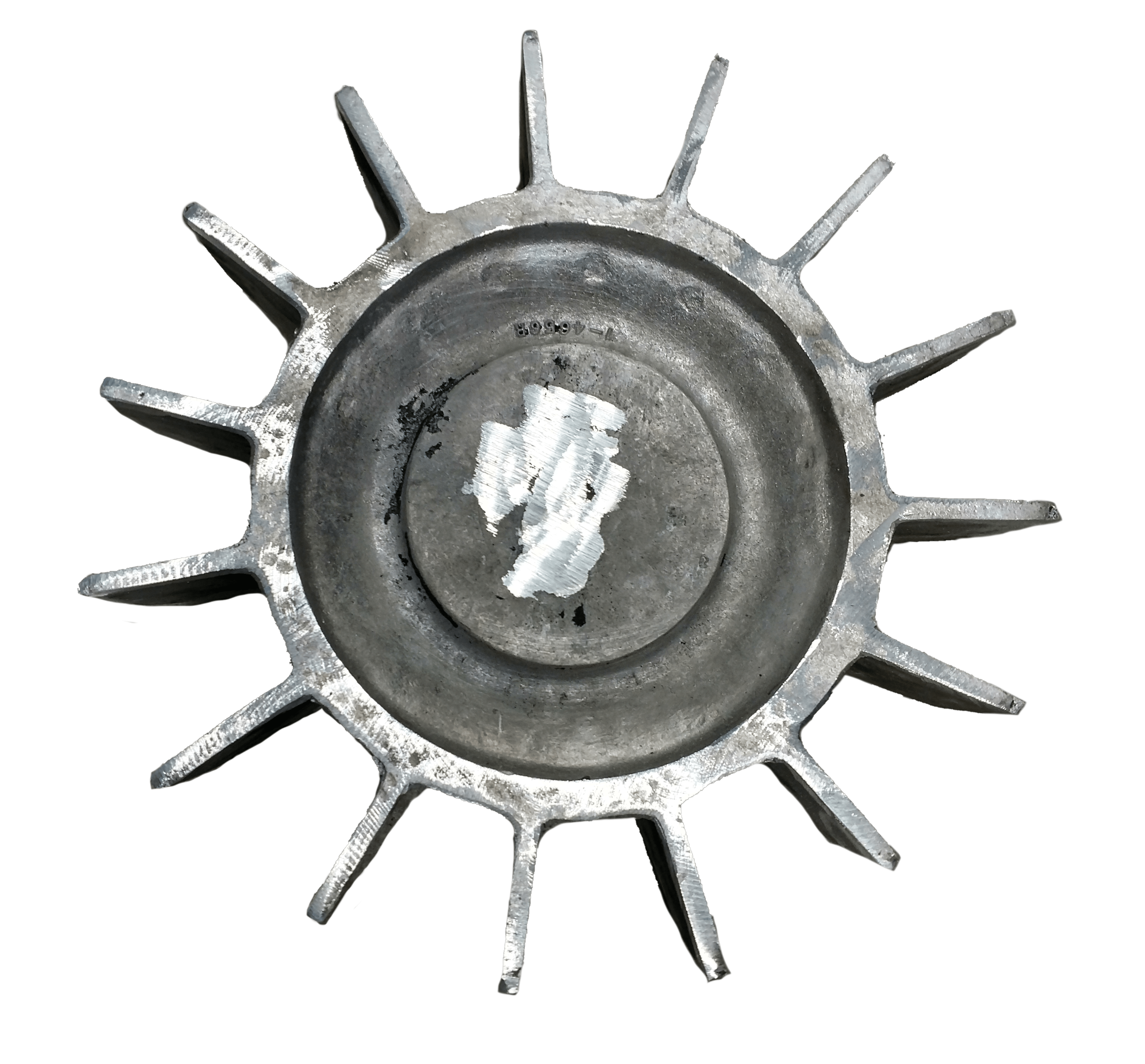 Bottom view of 20-1/4 inch OD Fan from Jenkins Electric