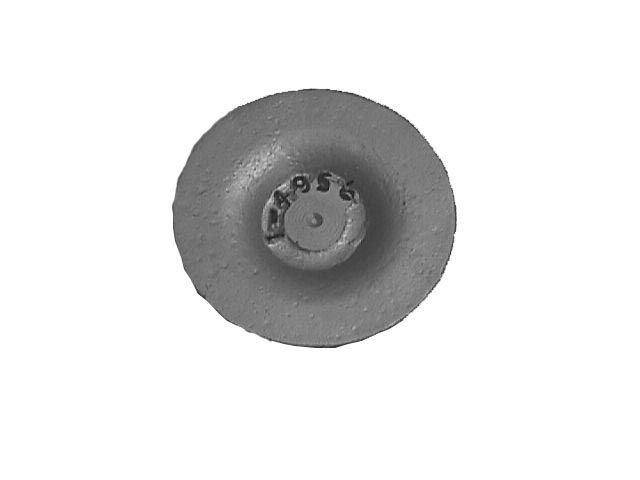 Bottom view of 3-3/4 inch OD Fan from Jenkins Electric