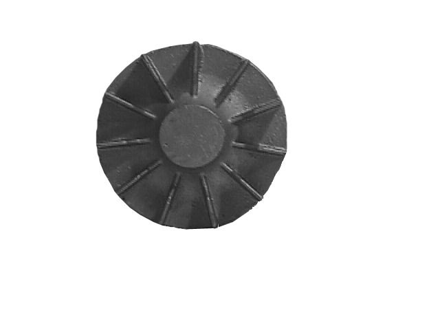 Top view of 3-3/4 inch OD Fan from Jenkins Electric