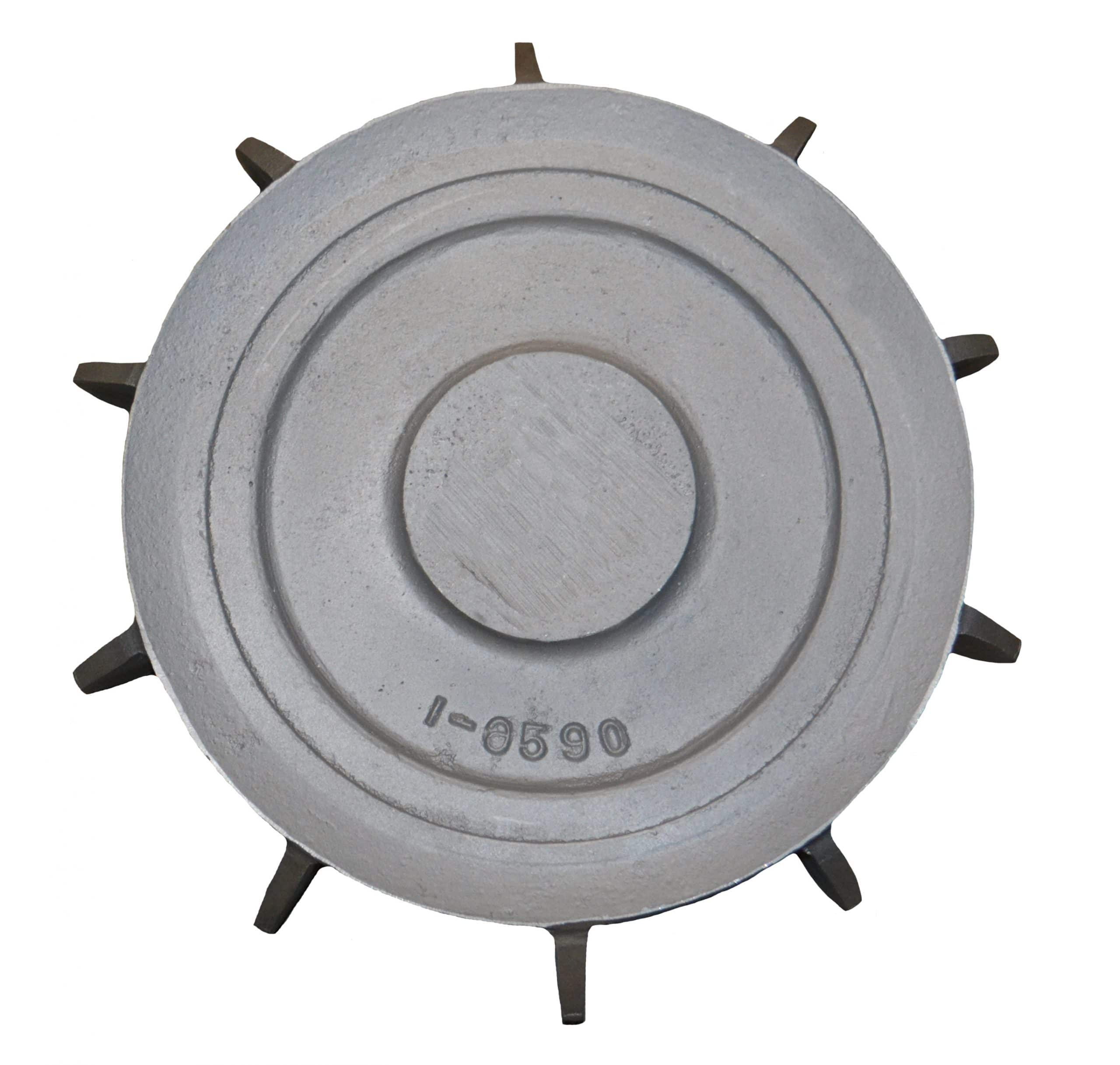 Bottom view of 17-1/8 inch OD Fan from Jenkins Electric