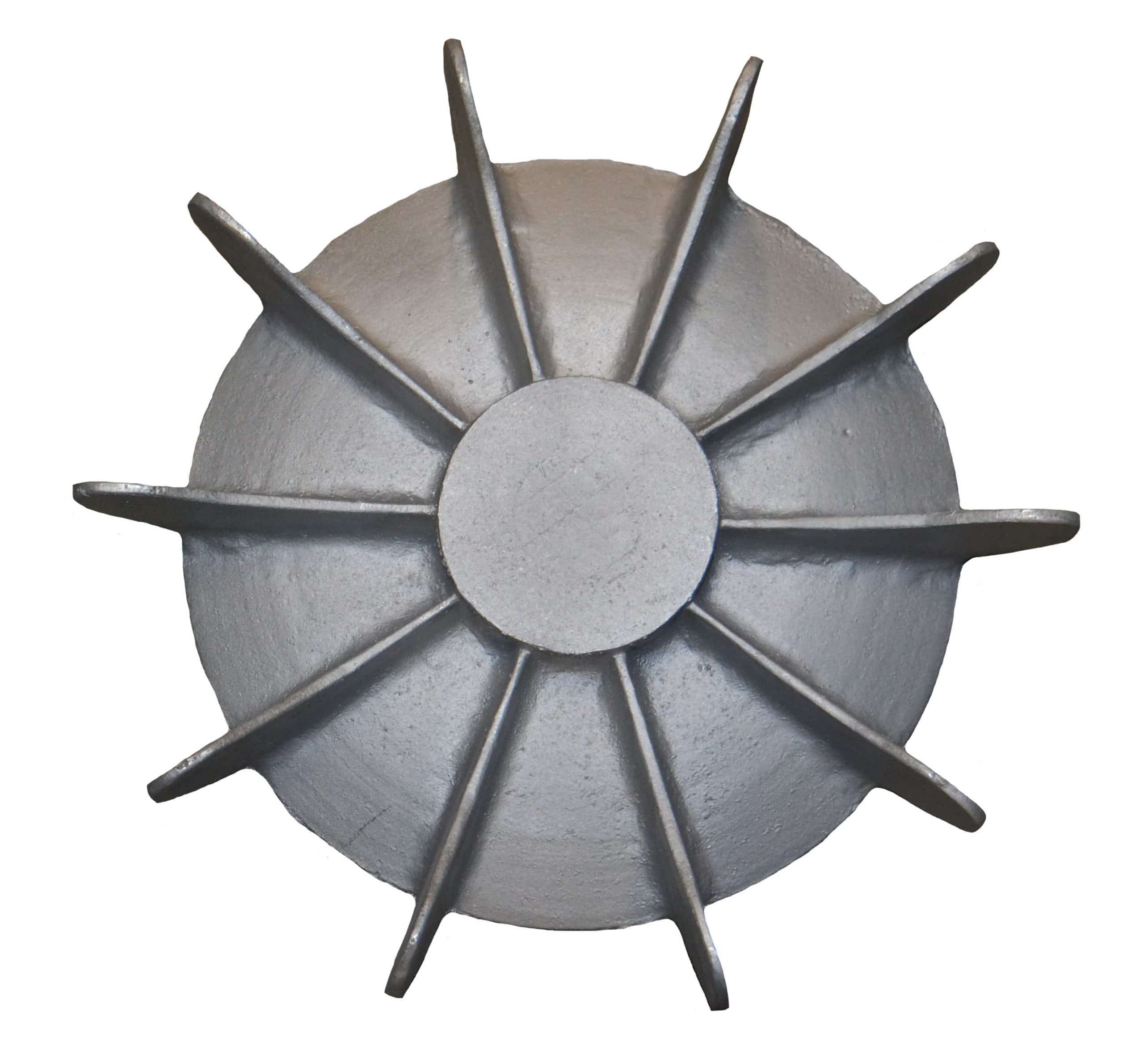 Top view of 17-1/8 inch OD Fan from Jenkins Electric