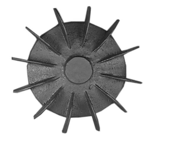Top view of 4-1/2 inch OD Fan Model 3 from Jenkins Electric