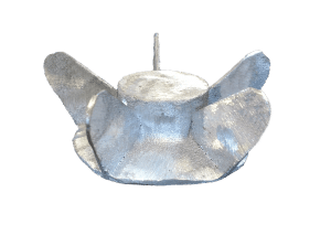 Front view of 3-3/4 inch OD Fan Model 2 from Jenkins Electric