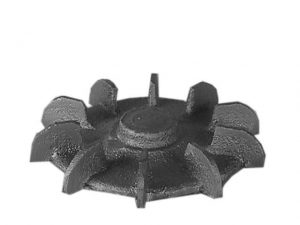 Front view of 3-13/16 inch OD Fan from Jenkins Electric