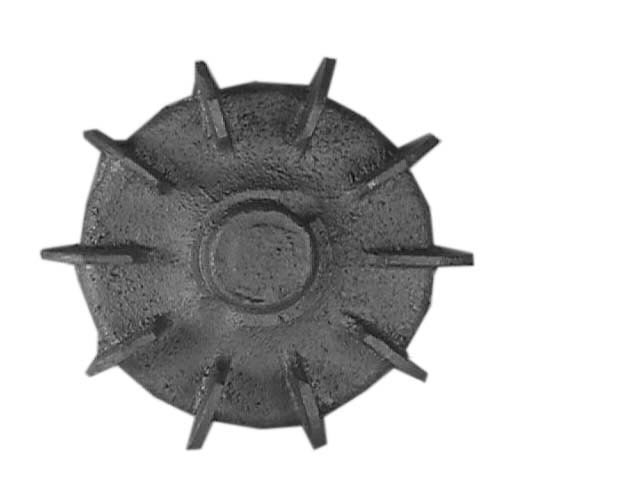Top view of 3-13/16 inch OD Fan from Jenkins Electric