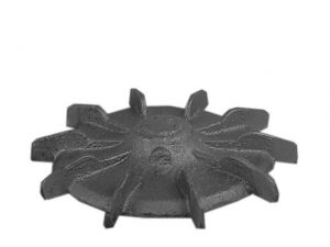 Front view of 3-5/8 inch OD Fan from Jenkins Electric