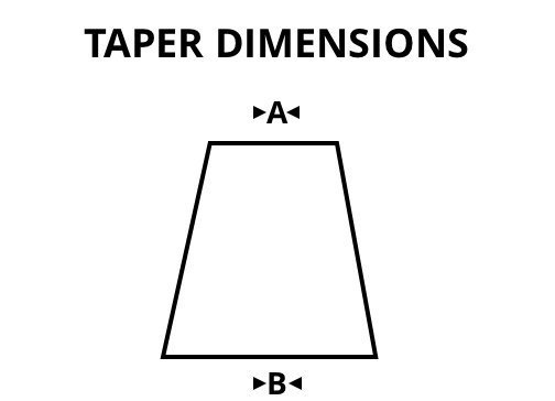 Taper Dimensions Diagram